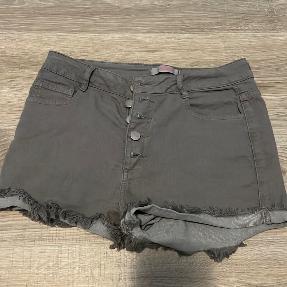 Gray Jean shorts